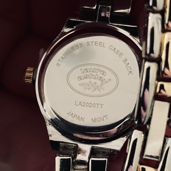 Laura Ashley Mini 26mm Link Crystal Bezel Bracelet Watch - Picture 3 of 6